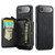 iPhone Air JEEHOOD J02 Magnetic Zipper Horizontal Flip Leather Phone Case - Black