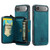 iPhone Air JEEHOOD J02 Magnetic Zipper Horizontal Flip Leather Phone Case - Blue