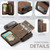 iPhone Air JEEHOOD J02 Magnetic Zipper Horizontal Flip Leather Phone Case - Brown
