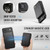 iPhone Air JEEHOOD J05 Business Magnetic Style RFID Leather Phone Case - Black