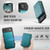 iPhone Air JEEHOOD J05 Business Magnetic Style RFID Leather Phone Case - Blue Green