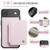 iPhone Air JEEHOOD J05 Business Magnetic Style RFID Leather Phone Case - Pink