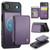 iPhone Air JEEHOOD J05 Business Magnetic Style RFID Leather Phone Case - Purple