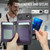iPhone Air JEEHOOD J09 Buckle Card Bag MagSafe Magnetic Style RFID Leather Phone Case - Purple