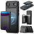 iPhone Air JEEHOOD J10 Flip Card Bag MagSafe Split RFID Leather Phone Case - Black