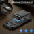 iPhone Air JEEHOOD J10 Flip Card Bag MagSafe Split RFID Leather Phone Case - Black