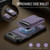 iPhone Air JEEHOOD J10 Flip Card Bag MagSafe Split RFID Leather Phone Case - Purple