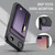 iPhone Air JEEHOOD J12 Exquisite RFID MagSafe Zipper Card Bag Phone Case - Purple