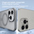 iPhone Air Kalebol Metal Lens Frame MagSafe Frosted PC Phone Case - Frosted White