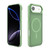 iPhone Air Kalebol Metal Lens Frame MagSafe Frosted PC Phone Case - Matcha Green