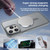 iPhone Air Kalebol Metal Lens Frame MagSafe Frosted PC Phone Case - Matcha Green