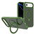 iPhone Air Kalebol Metal Lens Frame MagSafe Holder Frosted PC Phone Case - Dark Green