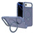 iPhone Air Kalebol Metal Lens Frame MagSafe Holder Frosted PC Phone Case - Sierra Blue