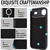 iPhone Air Kalebol Strong Magnetic MagSafe Ring 2 In 1 Split Leather Phone Case - Black