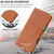 iPhone Air Kalebol Strong Magnetic MagSafe Ring 2 In 1 Split Leather Phone Case - Brown