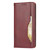 iPhone Air Knead Skin Texture Flip Leather Phone Case - Wine Red