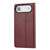 iPhone Air Knead Skin Texture Flip Leather Phone Case - Wine Red