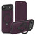 iPhone Air Knight Shield 360 Rotation Holder MagSafe RFID Leather Phone Case - Purple