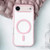 iPhone Air Large Hole Camera Macaron Transparency MagSafe Phone Case - Pink
