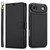 iPhone Air LC.IMEEKE L2 Series Detachable Magsafe PU Phone Case with Lanyard - Black