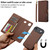 iPhone Air LC.IMEEKE L2 Series Detachable Magsafe PU Phone Case with Lanyard - Brown
