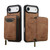 iPhone Air LC.IMEEKE L6 Series Zipper Card Bag MagSafe Magnetic Phone Case - Brown