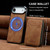 iPhone Air LC.IMEEKE L6 Series Zipper Card Bag MagSafe Magnetic Phone Case - Brown