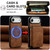 iPhone Air LC.IMEEKE L6 Series Zipper Card Bag MagSafe Magnetic Phone Case - Brown