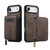 iPhone Air LC.IMEEKE L6 Series Zipper Card Bag MagSafe Magnetic Phone Case - Coffee