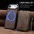 iPhone Air LC.IMEEKE L6 Series Zipper Card Bag MagSafe Magnetic Phone Case - Coffee