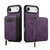 iPhone Air LC.IMEEKE L6 Series Zipper Card Bag MagSafe Magnetic Phone Case - Purple