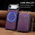iPhone Air LC.IMEEKE L6 Series Zipper Card Bag MagSafe Magnetic Phone Case - Purple