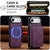 iPhone Air LC.IMEEKE L6 Series Zipper Card Bag MagSafe Magnetic Phone Case - Purple