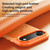 iPhone Air Leather Texture 360 Degrees Rotating Magnetic Holder Phone Case - Orange