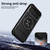 iPhone Air Lens Sliding Window Multifunctional Magnetic Shockproof Phone Case - Titanium Gray