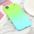 iPhone Air Liquid TPU Silicone Gradient MagSafe Phone Case - Cyan Blue