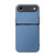iPhone Air Litchi Leather Magnetic Full Coverage Shockproof Phone Case - Blue