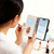 iPhone Air Litchi Texture Wallet Mirror Leather Phone Case - Brown
