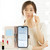 iPhone Air Litchi Texture Wallet Mirror Leather Phone Case - Pink