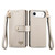 iPhone Air Love Zipper Lanyard Leather Phone Case - Gray