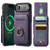 iPhone Air MAGKING K1 MagSafe Detachable Wallet RFID Back Cover Phone Case - Purple