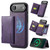 iPhone Air MAGKING K2 Series MagSafe RFID Card Bag Detachable Phone Case - Purple