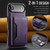 iPhone Air MAGKING K2 Series MagSafe RFID Card Bag Detachable Phone Case - Purple