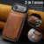 iPhone Air MAGKING K3 Series MagSafe RFID K3 Pro Card Bag Detachable Phone Case - Brown