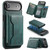 iPhone Air MAGKING K3 Series MagSafe RFID K3 Pro Card Bag Detachable Phone Case - Green