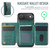 iPhone Air MAGKING K3 Series MagSafe RFID K3 Pro Card Bag Detachable Phone Case - Green
