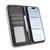 iPhone Air Magnetic Buckle Retro Texture Leather Phone Case - Black