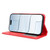 iPhone Air Magnetic Buckle Retro Texture Leather Phone Case - Red