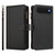 iPhone Air Magnetic Closure 9 Card Slots Zipper Leather Case with Hand Strap - Black