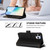 iPhone Air Magnetic Closure 9 Card Slots Zipper Leather Case with Hand Strap - Black